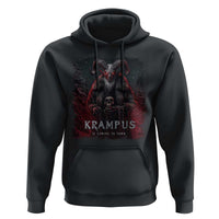 Krampus Is Coming To Town Hoodie Gothic Dark Xmas Gift Horror Holiday - Wonder Print Shop