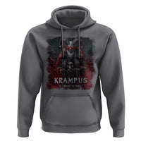Krampus Is Coming To Town Hoodie Gothic Dark Xmas Gift Horror Holiday - Wonder Print Shop