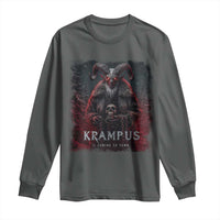 Krampus Is Coming To Town Long Sleeve Shirt Gothic Dark Xmas Gift Horror Holiday - Wonder Print Shop