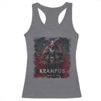 Krampus Is Coming To Town Racerback Tank Top Gothic Dark Xmas Gift Horror Holiday - Wonder Print Shop