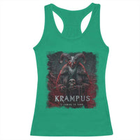 Krampus Is Coming To Town Racerback Tank Top Gothic Dark Xmas Gift Horror Holiday - Wonder Print Shop