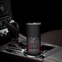 Krampus Is Coming To Town Skinny Tumbler Gothic Dark Xmas Gift Horror Holiday - Wonder Print Shop