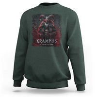 Krampus Is Coming To Town Sweatshirt Gothic Dark Xmas Gift Horror Holiday - Wonder Print Shop