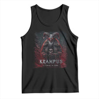 Krampus Is Coming To Town Tank Top Gothic Dark Xmas Gift Horror Holiday - Wonder Print Shop