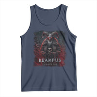 Krampus Is Coming To Town Tank Top Gothic Dark Xmas Gift Horror Holiday - Wonder Print Shop