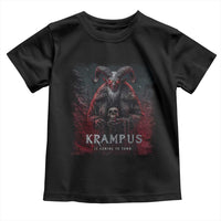 Krampus Is Coming To Town Toddler T Shirt Gothic Dark Xmas Gift Horror Holiday - Wonder Print Shop