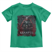 Krampus Is Coming To Town Toddler T Shirt Gothic Dark Xmas Gift Horror Holiday - Wonder Print Shop