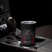 Krampus Is Coming To Town Tumbler Cup Gothic Dark Xmas Gift Horror Holiday - Wonder Print Shop