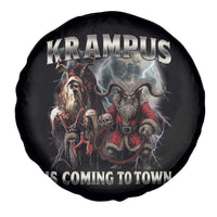 Krampus Is Coming To Town Spare Tire Cover Vintage Gothic Dark Xmas Gift Horror Holiday - Wonder Print Shop
