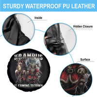 Krampus Is Coming To Town Spare Tire Cover Vintage Gothic Dark Xmas Gift Horror Holiday - Wonder Print Shop