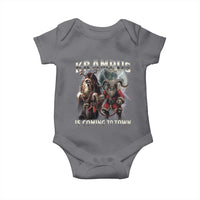 Krampus Is Coming To Town Baby Onesie Vintage Gothic Dark Xmas Gift Horror Holiday - Wonder Print Shop