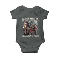 Krampus Is Coming To Town Baby Onesie Vintage Gothic Dark Xmas Gift Horror Holiday - Wonder Print Shop