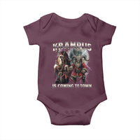 Krampus Is Coming To Town Baby Onesie Vintage Gothic Dark Xmas Gift Horror Holiday - Wonder Print Shop
