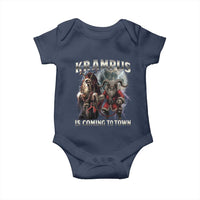 Krampus Is Coming To Town Baby Onesie Vintage Gothic Dark Xmas Gift Horror Holiday - Wonder Print Shop