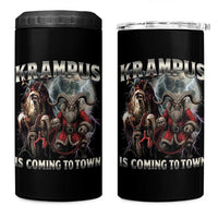 Krampus Is Coming To Town 4 in 1 Can Cooler Tumbler Vintage Gothic Dark Xmas Gift Horror Holiday - Wonder Print Shop