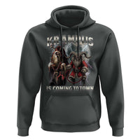 Krampus Is Coming To Town Hoodie Vintage Gothic Dark Xmas Gift Horror Holiday - Wonder Print Shop