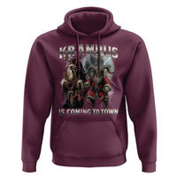 Krampus Is Coming To Town Hoodie Vintage Gothic Dark Xmas Gift Horror Holiday - Wonder Print Shop