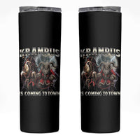 Krampus Is Coming To Town Skinny Tumbler Vintage Gothic Dark Xmas Gift Horror Holiday - Wonder Print Shop