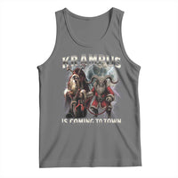 Krampus Is Coming To Town Tank Top Vintage Gothic Dark Xmas Gift Horror Holiday - Wonder Print Shop