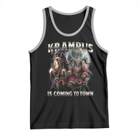 Krampus Is Coming To Town Tank Top Vintage Gothic Dark Xmas Gift Horror Holiday - Wonder Print Shop