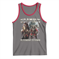 Krampus Is Coming To Town Tank Top Vintage Gothic Dark Xmas Gift Horror Holiday - Wonder Print Shop
