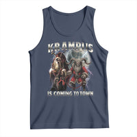 Krampus Is Coming To Town Tank Top Vintage Gothic Dark Xmas Gift Horror Holiday - Wonder Print Shop