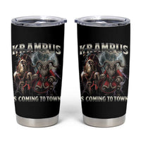 Krampus Is Coming To Town Tumbler Cup Vintage Gothic Dark Xmas Gift Horror Holiday - Wonder Print Shop