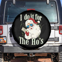 I Do It For The Hos Spare Tire Cover Rude Offensive Christmas Santa Face Retro Bootleg - Wonder Print Shop