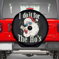 I Do It For The Hos Spare Tire Cover Rude Offensive Christmas Santa Face Retro Bootleg - Wonder Print Shop