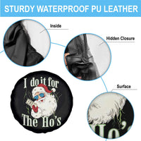 I Do It For The Hos Spare Tire Cover Rude Offensive Christmas Santa Face Retro Bootleg - Wonder Print Shop