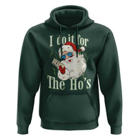 I Do It For The Hos Hoodie Rude Offensive Christmas Santa Face Retro Bootleg - Wonder Print Shop