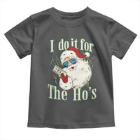 I Do It For The Hos Toddler T Shirt Rude Offensive Christmas Santa Face Retro Bootleg - Wonder Print Shop