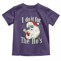 I Do It For The Hos Toddler T Shirt Rude Offensive Christmas Santa Face Retro Bootleg - Wonder Print Shop