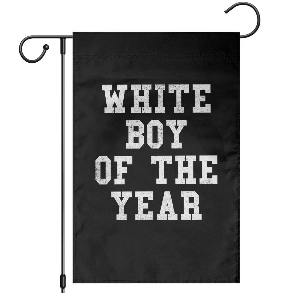 White Boy Of The Year Garden Flag Funny Gift For Him - Wonder Print Shop