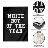 White Boy Of The Year Garden Flag Funny Gift For Him - Wonder Print Shop
