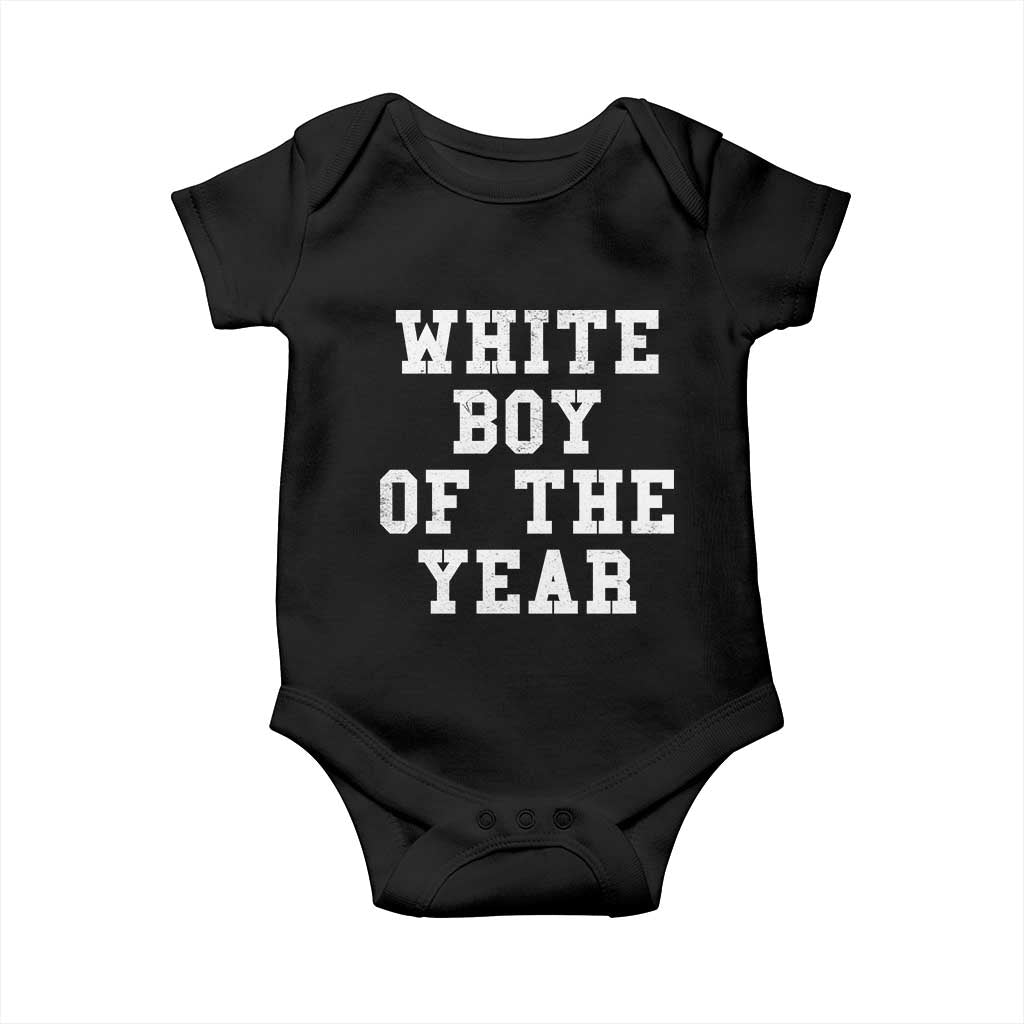 White Boy Of The Year Baby Onesie Funny Gift For Him - Wonder Print Shop