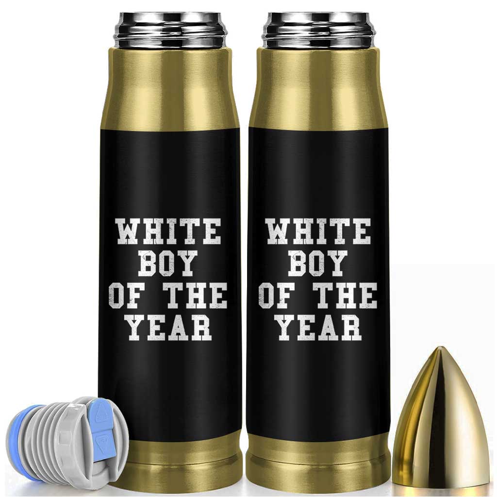 White Boy Of The Year Bullet Tumbler Funny Gift For Him - Wonder Print Shop