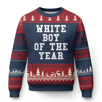 White Boy Of The Year Ugly Christmas Sweater Funny Gift For Him - Wonder Print Shop