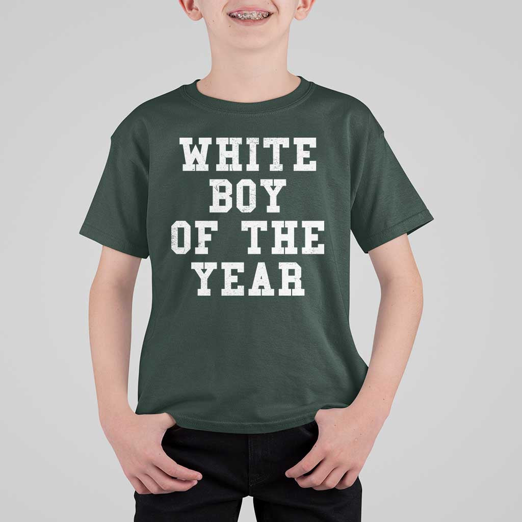 White Boy Of The Year T Shirt For Kid Funny Gift For Him - Wonder Print Shop