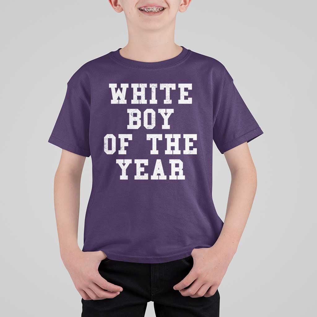 White Boy Of The Year T Shirt For Kid Funny Gift For Him - Wonder Print Shop