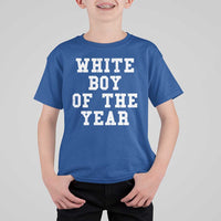 White Boy Of The Year T Shirt For Kid Funny Gift For Him - Wonder Print Shop