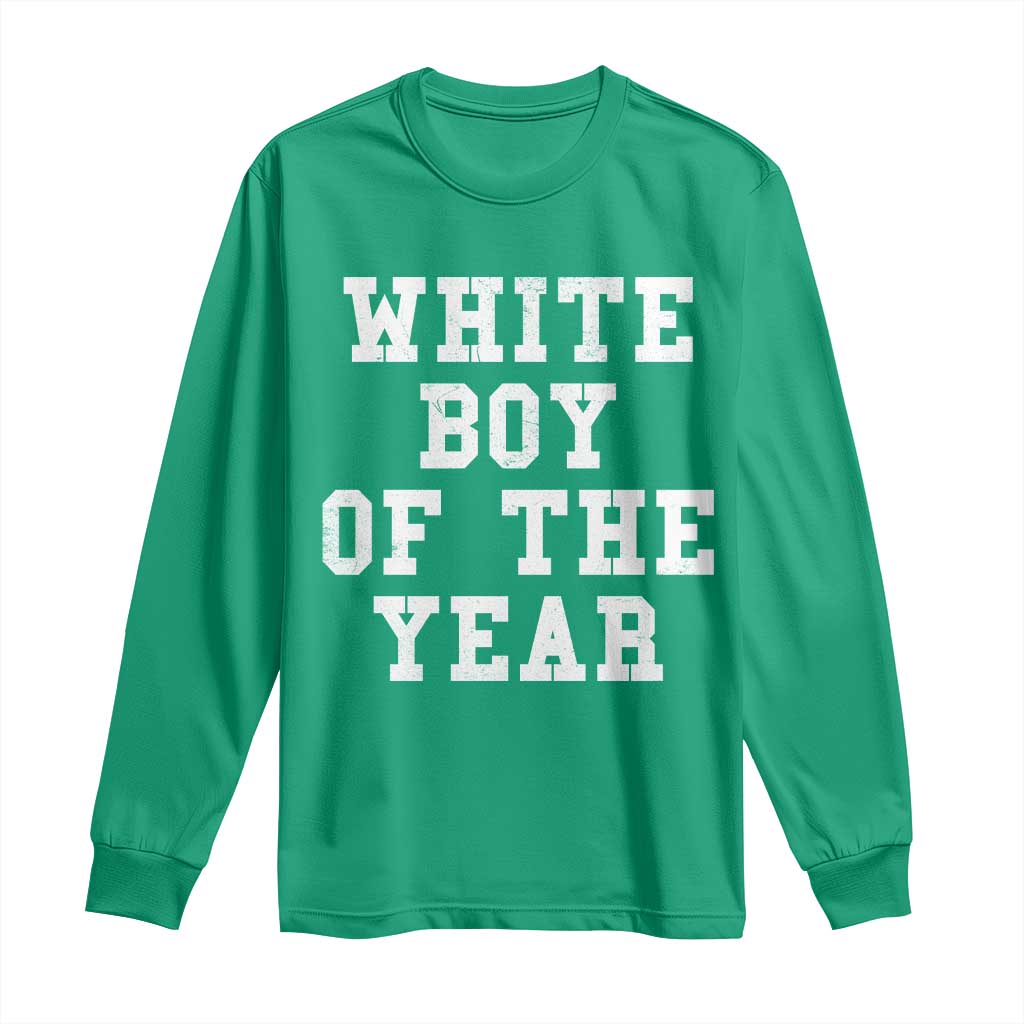 White Boy Of The Year Long Sleeve Shirt Funny Gift For Him - Wonder Print Shop
