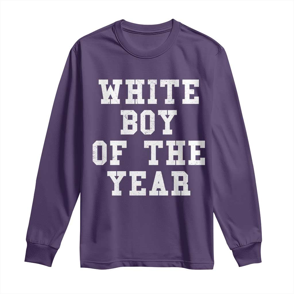 White Boy Of The Year Long Sleeve Shirt Funny Gift For Him - Wonder Print Shop