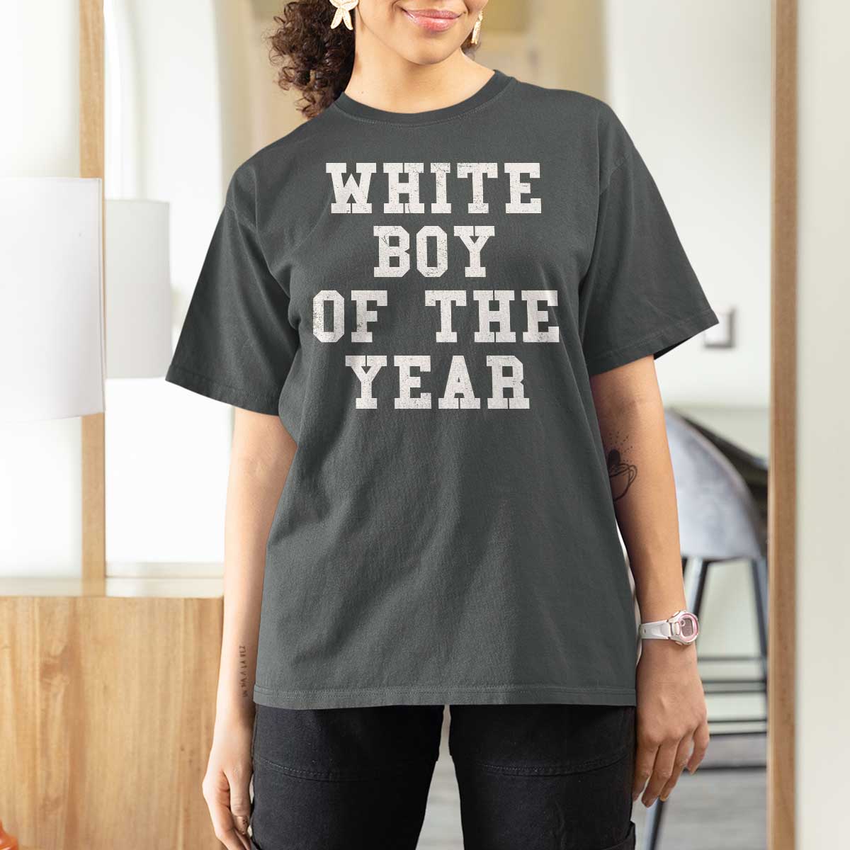 White Boy Of The Year T Shirt For Women Funny Gift For Him - Wonder Print Shop
