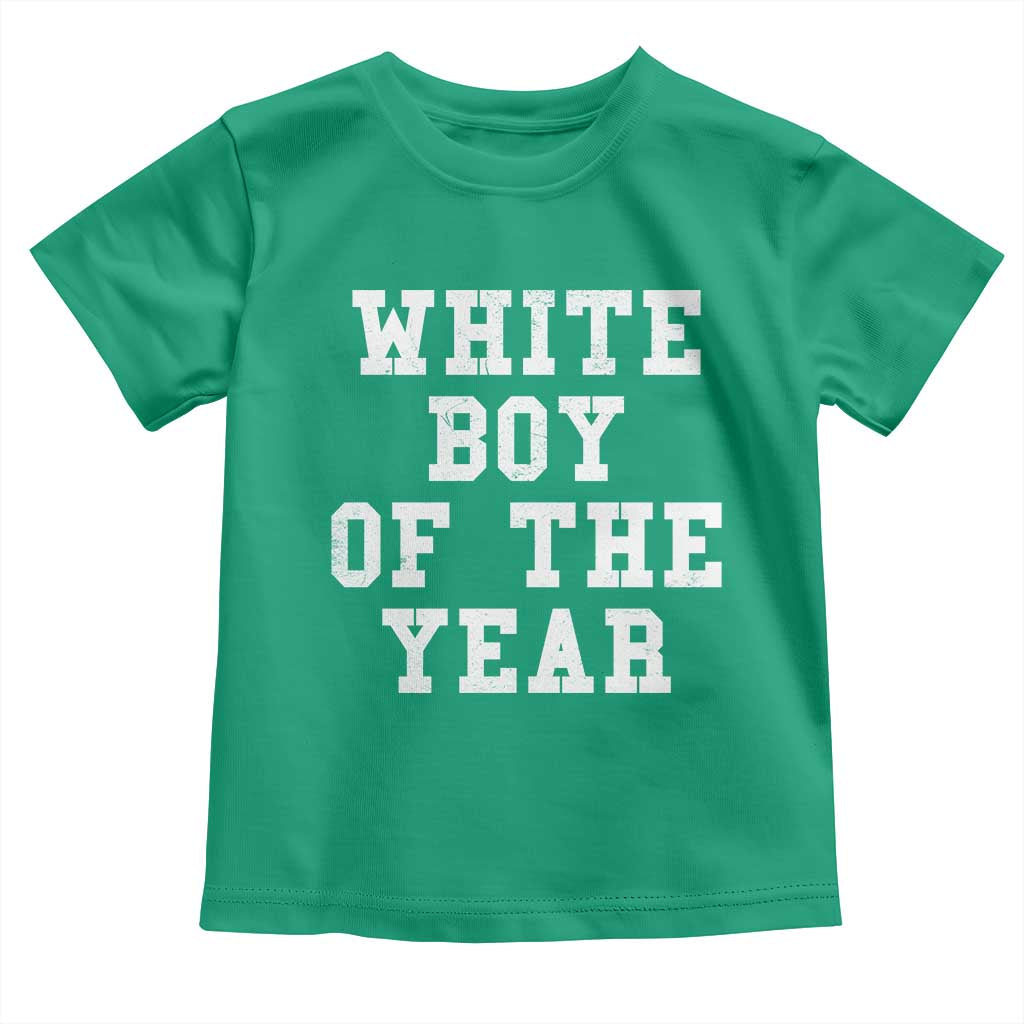 White Boy Of The Year Toddler T Shirt Funny Gift For Him - Wonder Print Shop