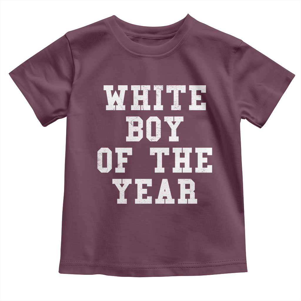 White Boy Of The Year Toddler T Shirt Funny Gift For Him - Wonder Print Shop