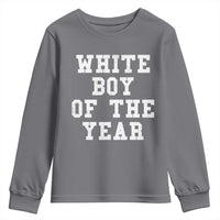 White Boy Of The Year Youth Sweatshirt Funny Gift For Him - Wonder Print Shop