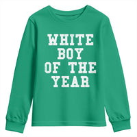 White Boy Of The Year Youth Sweatshirt Funny Gift For Him - Wonder Print Shop