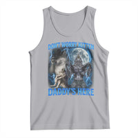 Funny Alpha Wolf Tank Top Don't Worry Kitten Daddy's Here 90s Vintage Bootleg - Wonder Print Shop