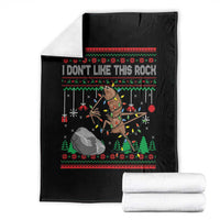 Christmas Marcus The Worm Meme Throw Blanket I Dont Like This Rock Brainrot Funny Ugly Xmas - Wonder Print Shop